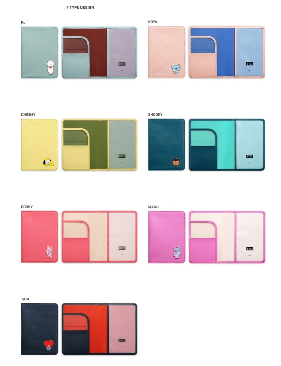 [LINE X BT21] Mascot Mini Journey Passport Case - K-STAR