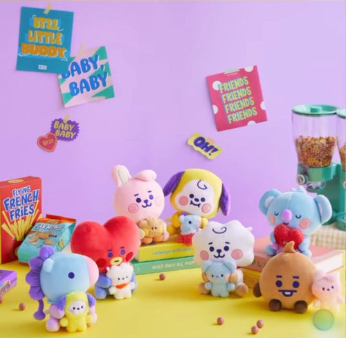 [LINE X BT21] Official BT21 Baby Sitting Doll + Minini - K-STAR