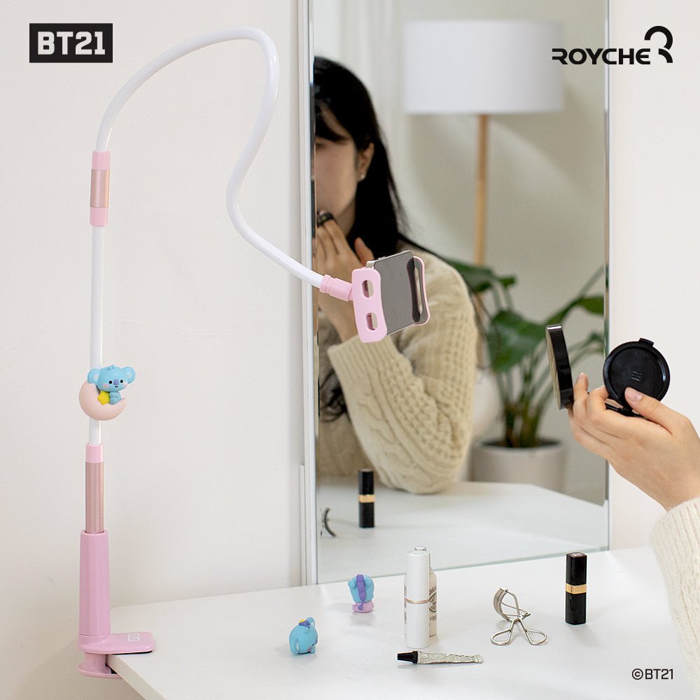 [LINE X BT21] Official BT21 Goose Neck Phone Holder - K-STAR