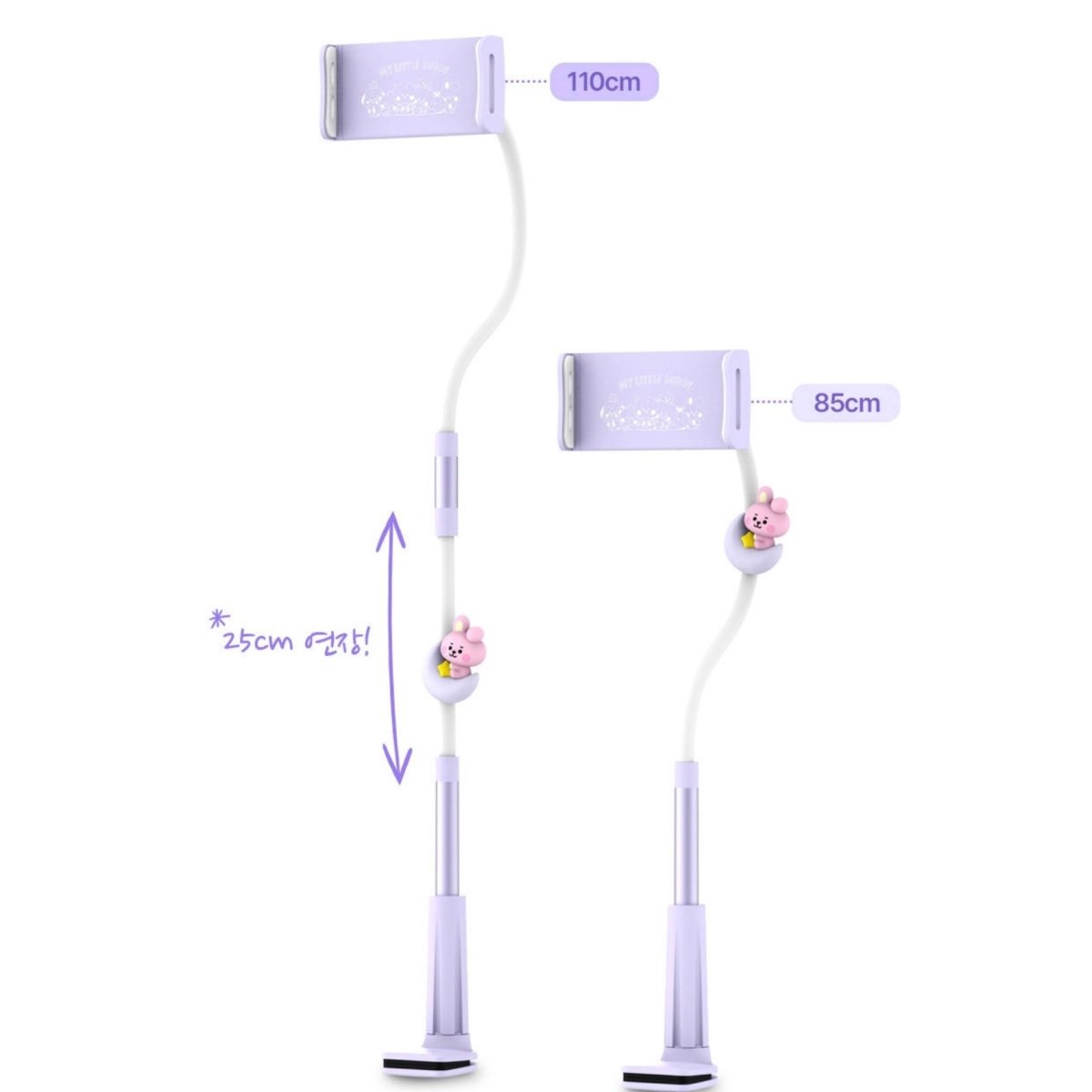 [LINE X BT21] Official BT21 Goose Neck Phone Holder - K-STAR