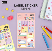 [LINE X BT21] Official BT21 Minini Label Sticker (Full Set) - K-STAR