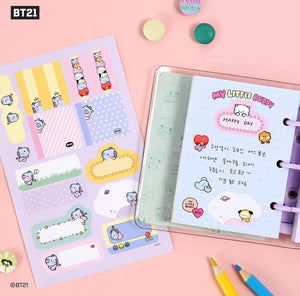 [LINE X BT21] Official BT21 Minini Label Sticker (Full Set) - K-STAR