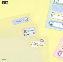 [LINE X BT21] Official BT21 Minini Label Sticker (Full Set) - K-STAR