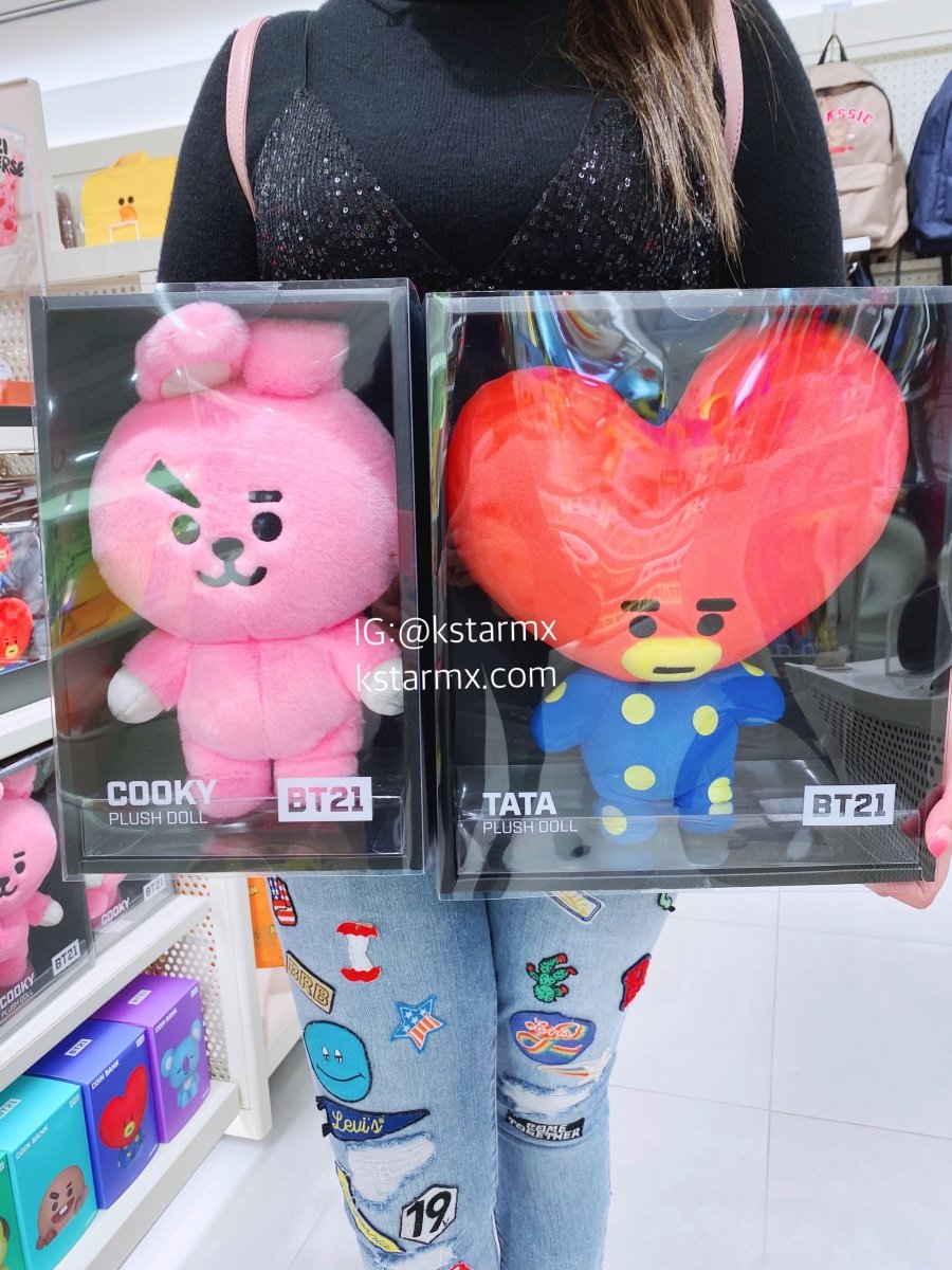 [LINE X BT21] OFFICIAL COOKY, CHIMMY and TATA Standing Doll (Medium) - K-STAR