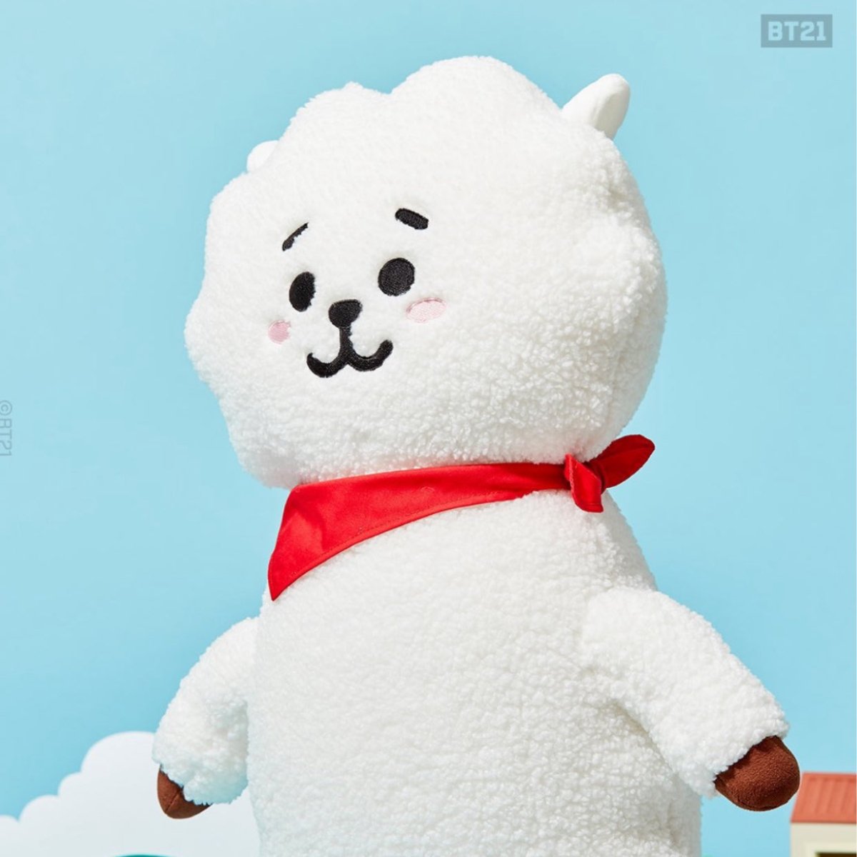 [LINE X BT21] OFFICIAL RJ Standing Jumbo Doll + Free Express Shipping - K-STAR