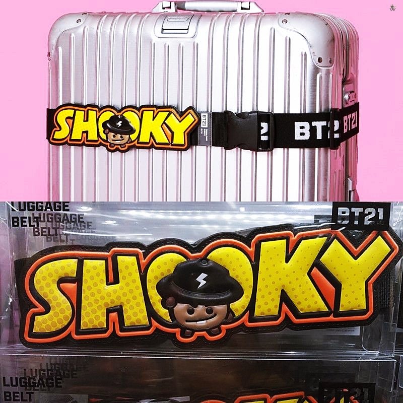 [LINE X BT21] Travel Luggage Strap Belt (Free Shipping) - K-STAR