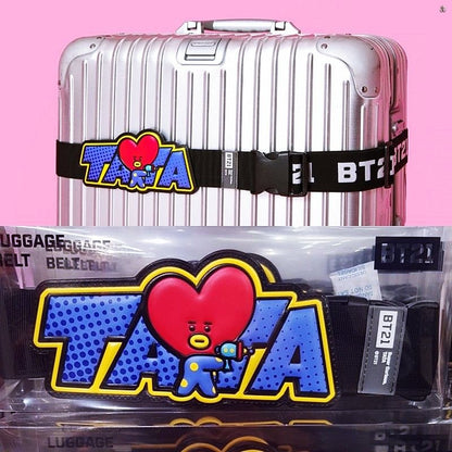 [LINE X BT21] Travel Luggage Strap Belt (Free Shipping) - K-STAR
