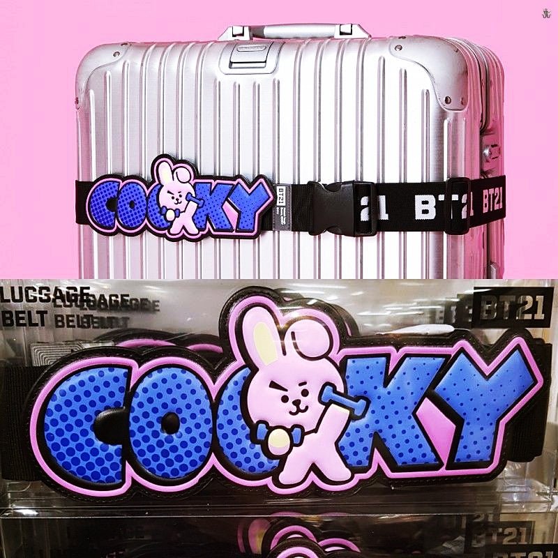 [LINE X BT21] Travel Luggage Strap Belt (Free Shipping) - K-STAR