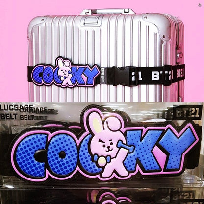[LINE X BT21] Travel Luggage Strap Belt (Free Shipping) - K-STAR