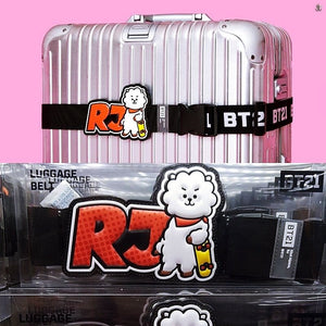 [LINE X BT21] Travel Luggage Strap Belt (Free Shipping) - K-STAR