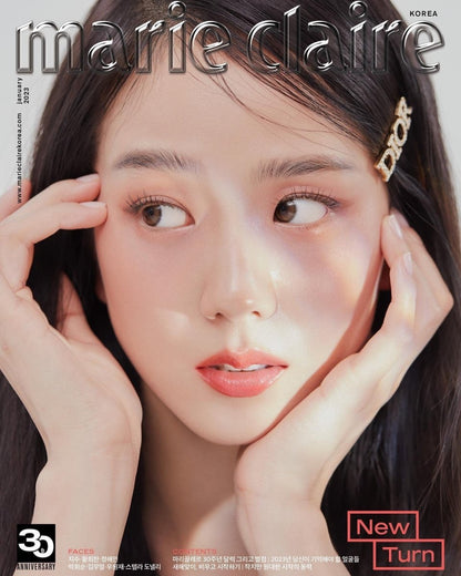Marie Claire - BLACKPINK JISOO 2023 January Coverman - K-STAR