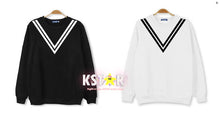 RM & Taehyung Style V Neck Sweater