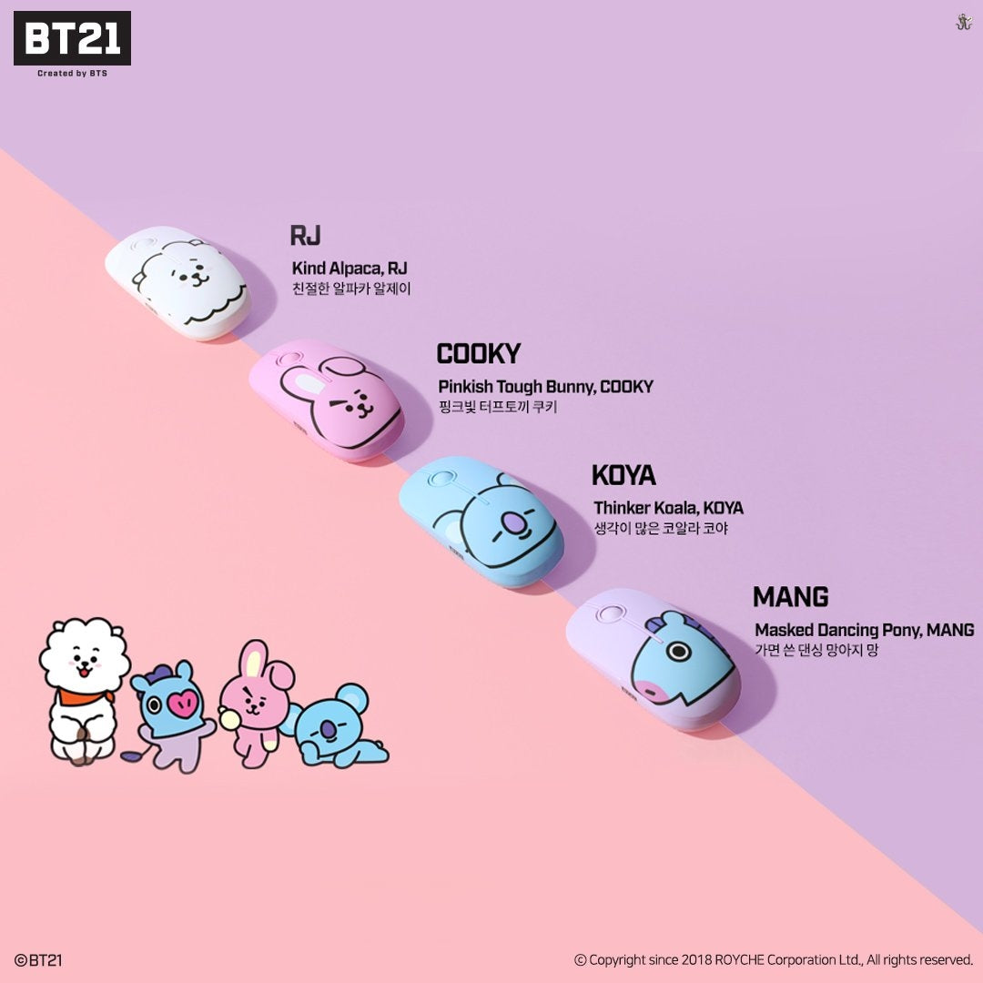 [ROYCHE X BT21] Wireless Mouse (Free Shipping)