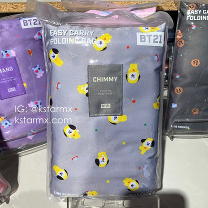 [MONOPOLY X BT21] Easy Carry Folding Bag - K-STAR