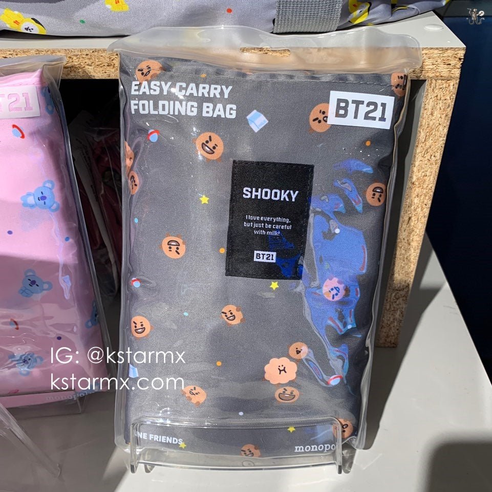 [MONOPOLY X BT21] Easy Carry Folding Bag - K-STAR