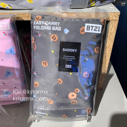 [MONOPOLY X BT21] Easy Carry Folding Bag - K-STAR