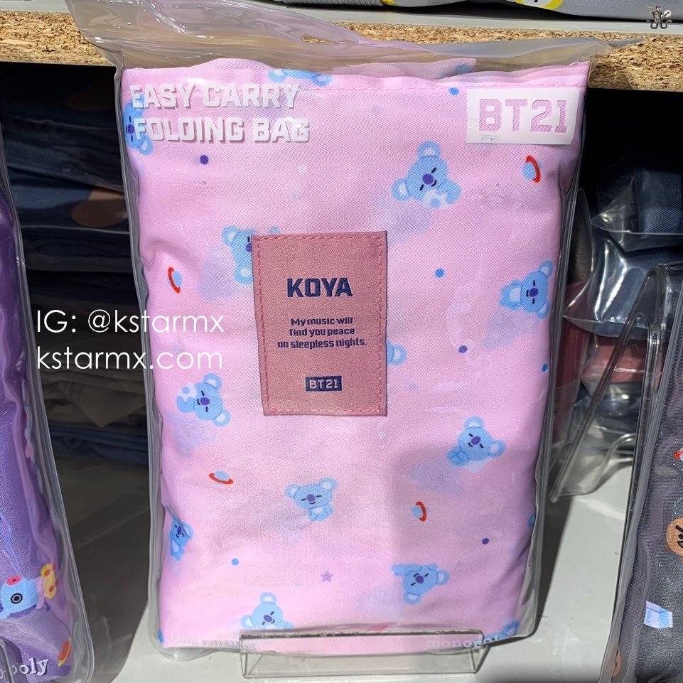 [MONOPOLY X BT21] Easy Carry Folding Bag - K-STAR