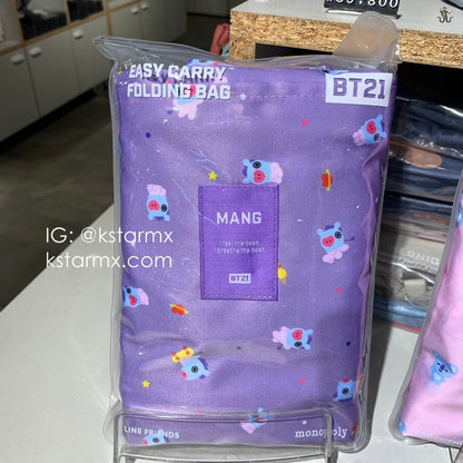 [MONOPOLY X BT21] Easy Carry Folding Bag - K-STAR