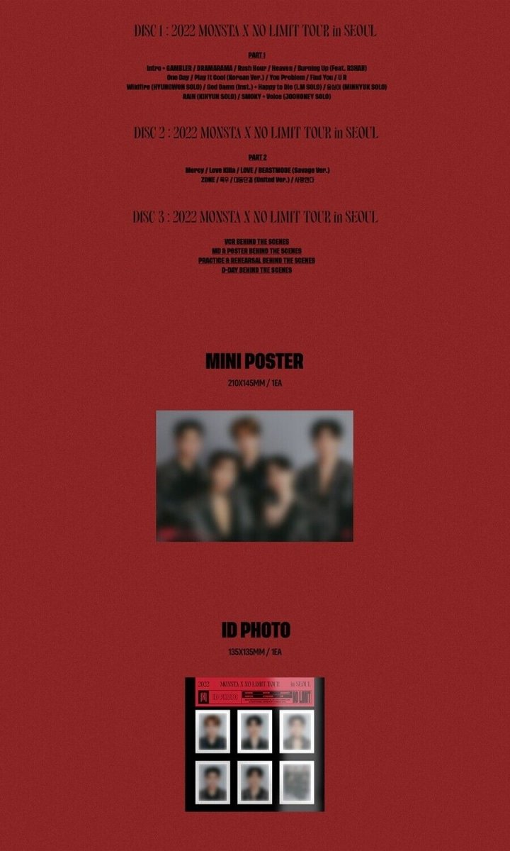 MONSTA X - 2022 MONSTA X NO LIMIT Tour In Seoul Blu-Ray - K-STAR