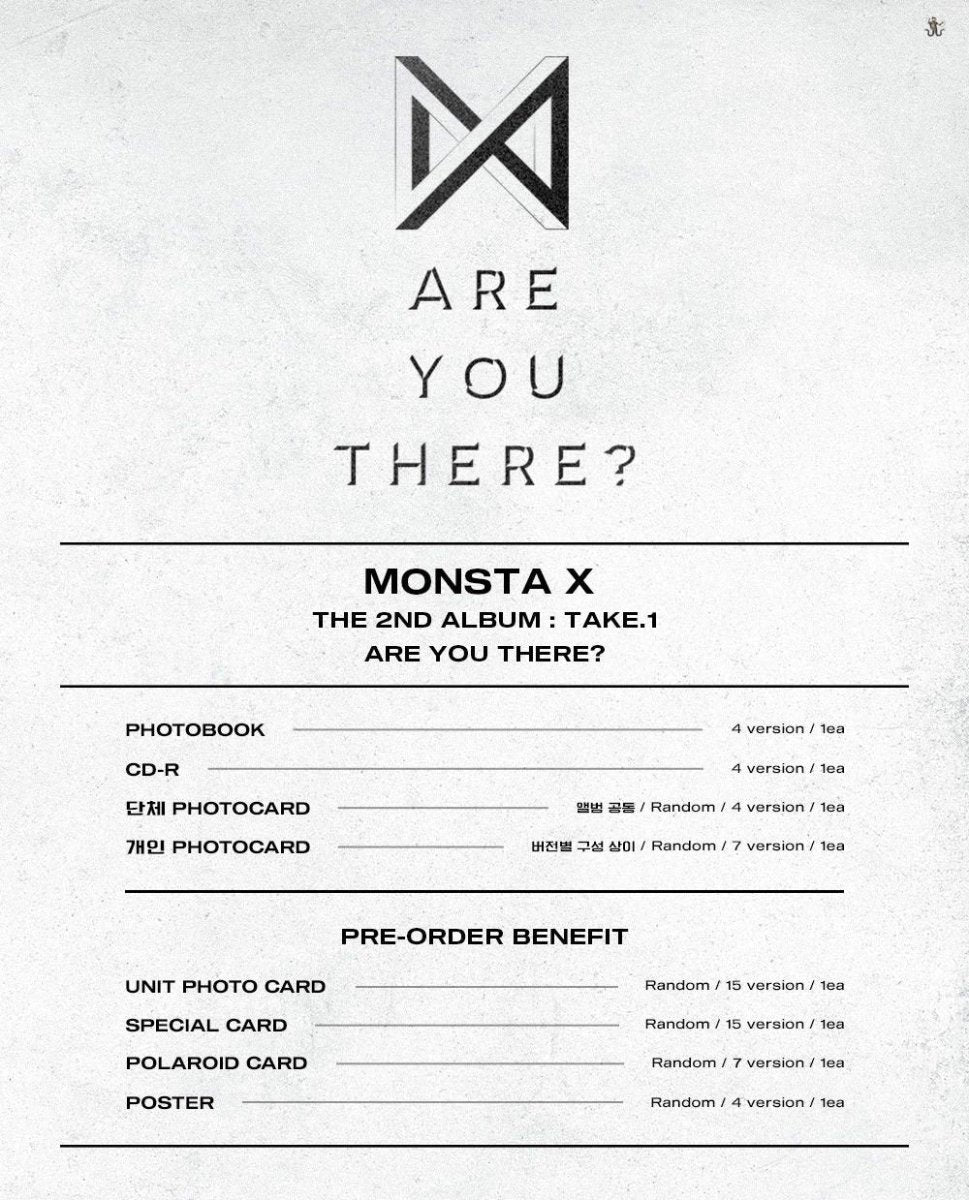 MONSTA X - Are You There? (You can Choose Ver. + Free Shipping) - K-STAR