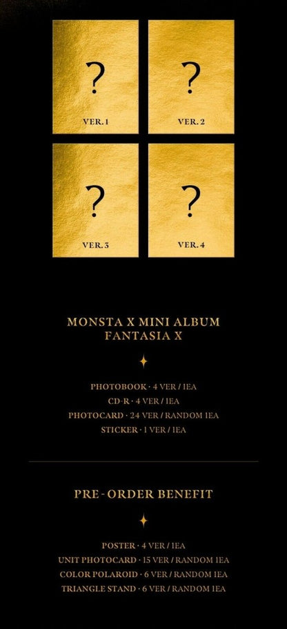 MONSTA X - FANTASIA X (You can Choose Ver. + Free Shipping) - K-STAR