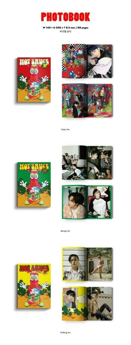 NCT DREAM - Hot Sauce (Photobook Ver. You can Choose Version) - K-STAR