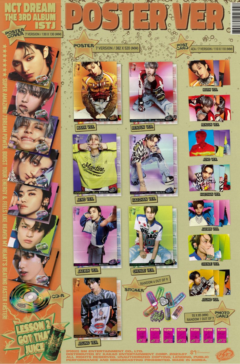 NCT DREAM - ISTJ 3rd Album ( Poster Version ) - K-STAR