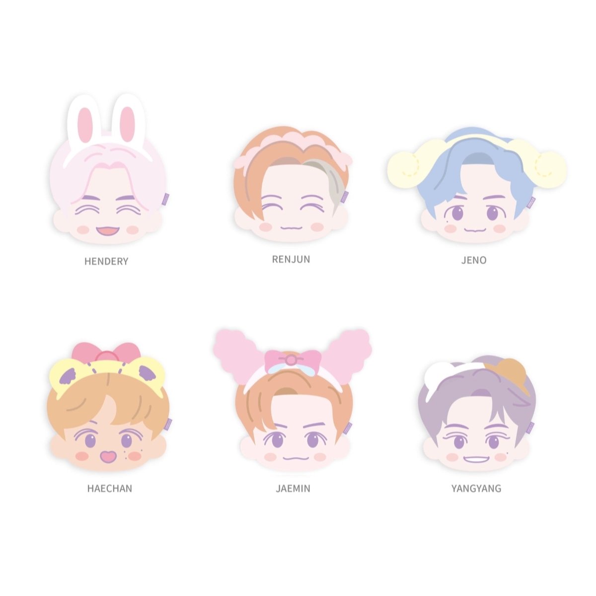 NCT x SANRIO TOWN Official Face Cushion 30cm - K-STAR