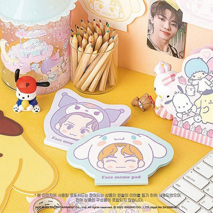 NCT x SANRIO TOWN Official Face Memo Pad - K-STAR