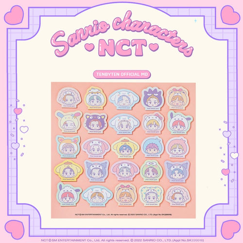 NCT x SANRIO TOWN Official Face Memo Pad - K-STAR