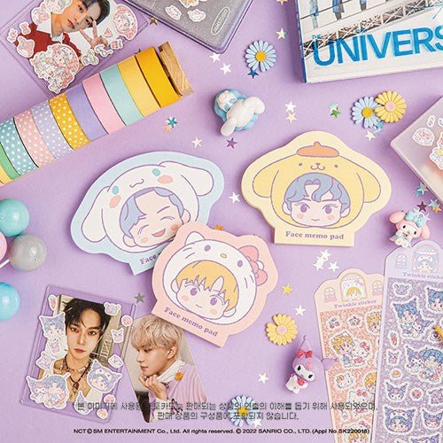 NCT x SANRIO TOWN Official Face Memo Pad - K-STAR