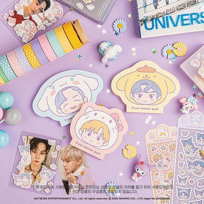 NCT x SANRIO TOWN Official Face Memo Pad - K-STAR
