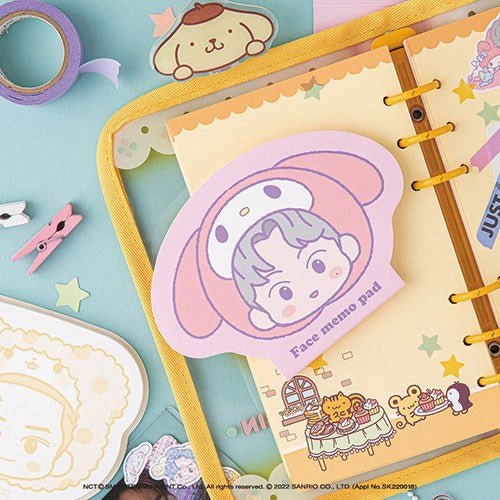 NCT x SANRIO TOWN Official Face Memo Pad - K-STAR