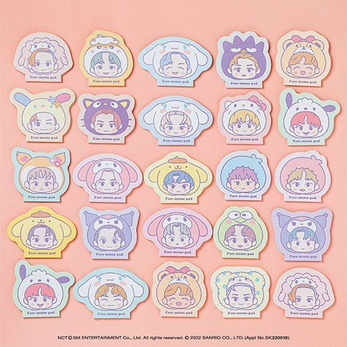 NCT x SANRIO TOWN Official Face Memo Pad - K-STAR