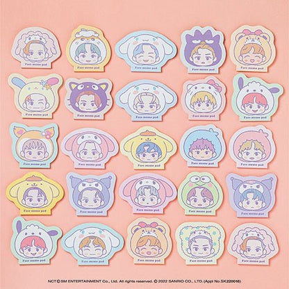 NCT x SANRIO TOWN Official Face Memo Pad - K-STAR