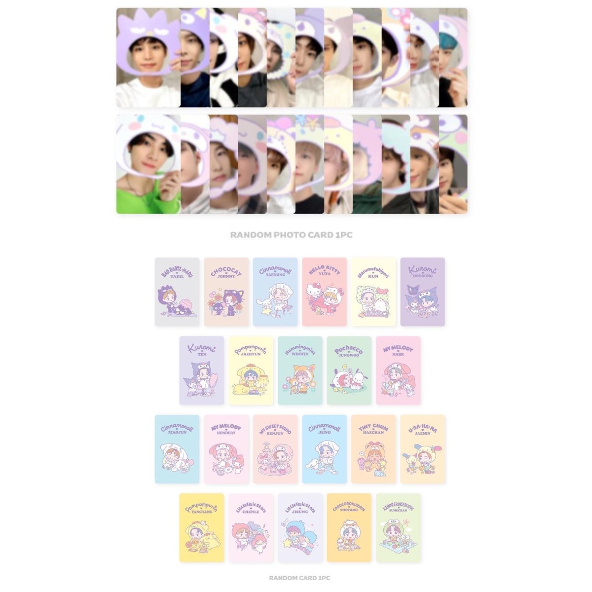 NCT x SANRIO TOWN Official MD - Trading Card SET (B ver.) - K-STAR