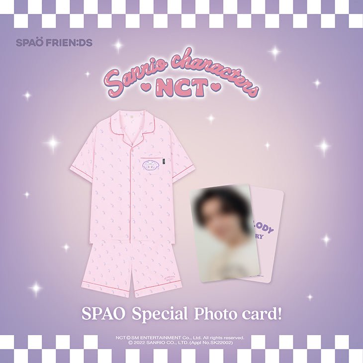 NCT x SANRIO TOWN Official Pajama SET + Photocard - K-STAR