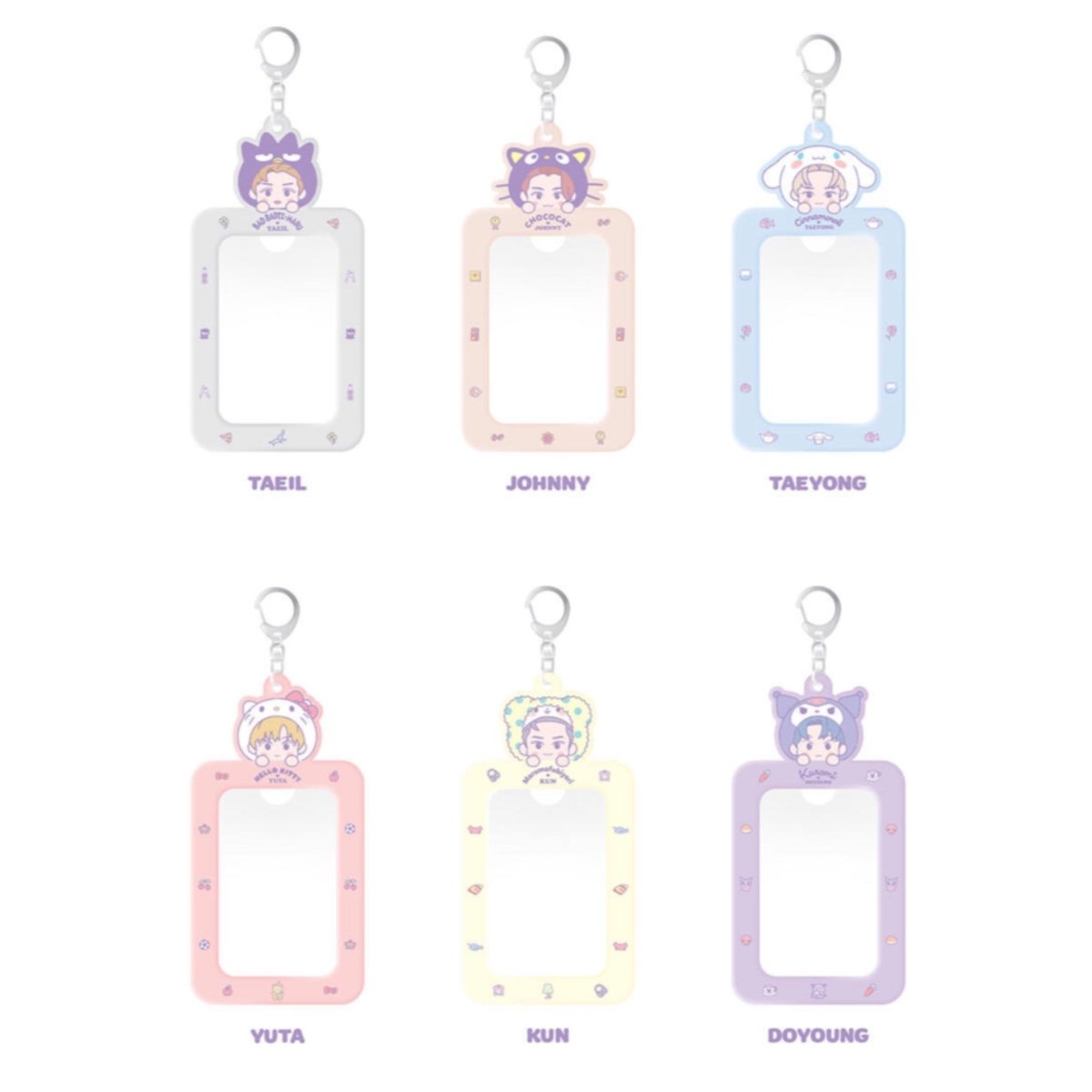 NCT x SANRIO TOWN Official Photocard Holder Keyring + Photocard - K-STAR