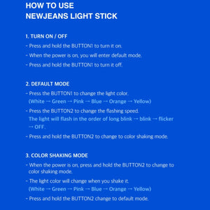 NEWJEANS Binky Bong Official Light Stick - K-STAR