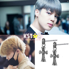 Jimin's Style Cross Earrings