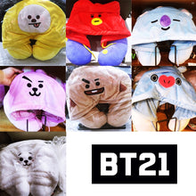 [LINE X BT21] Travel Pillow with Hood (Free Shipping)