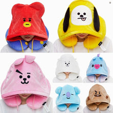 [LINE X BT21] Travel Pillow with Hood (Free Shipping)