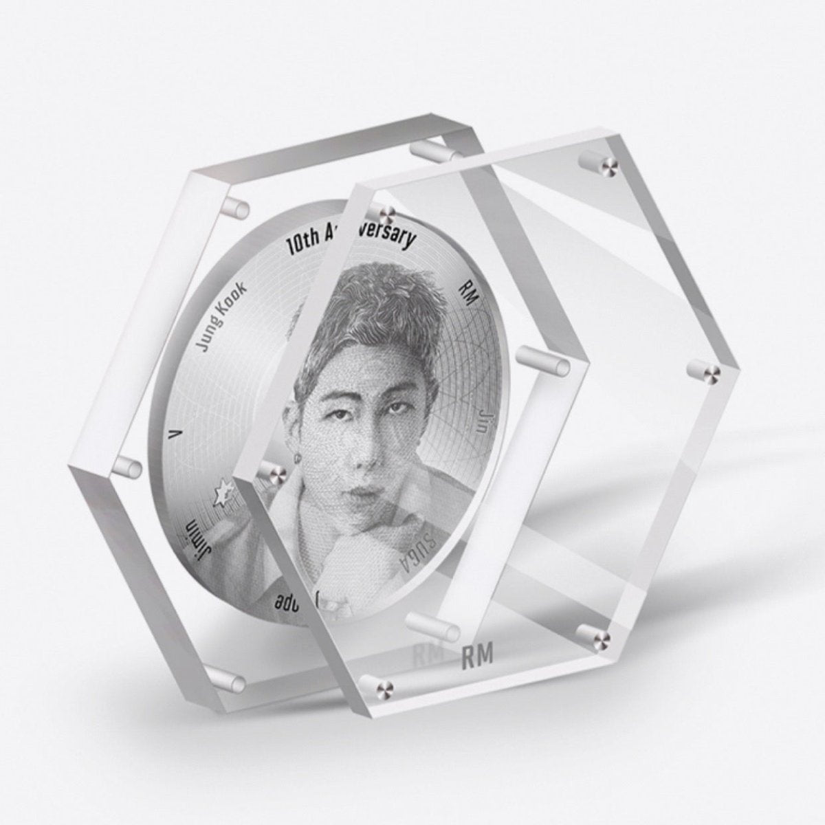[PREORDER APR 6TH, 2024] BTS OFFICIAL 10TH ANNIVERSARY COMMEMORATIVE MEDAL (SILVER 1/2 OZ) - K-STAR
