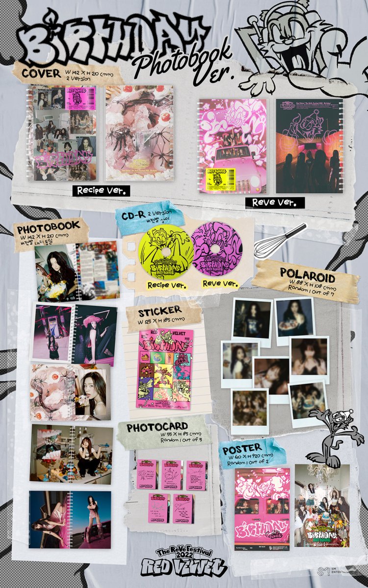 RED VELVET - The Reve Festival 2022 Birthday Photobook Version (You Can Choose Ver.) - K-STAR