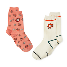 [LINE X BT21] Socks (2 Pairs) Flower Version