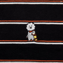 [LINE X BT21] Striped Short Sleeve T-Shirt