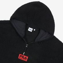 [FILA X BTS] BOX Logo Boa Hooded T-shirt Black