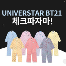 [LINE X BT21] Check Pajama Set