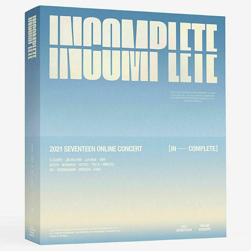 SEVENTEEN 2021 ONLINE CONCERT IN-COMPLETE DVD - K-STAR