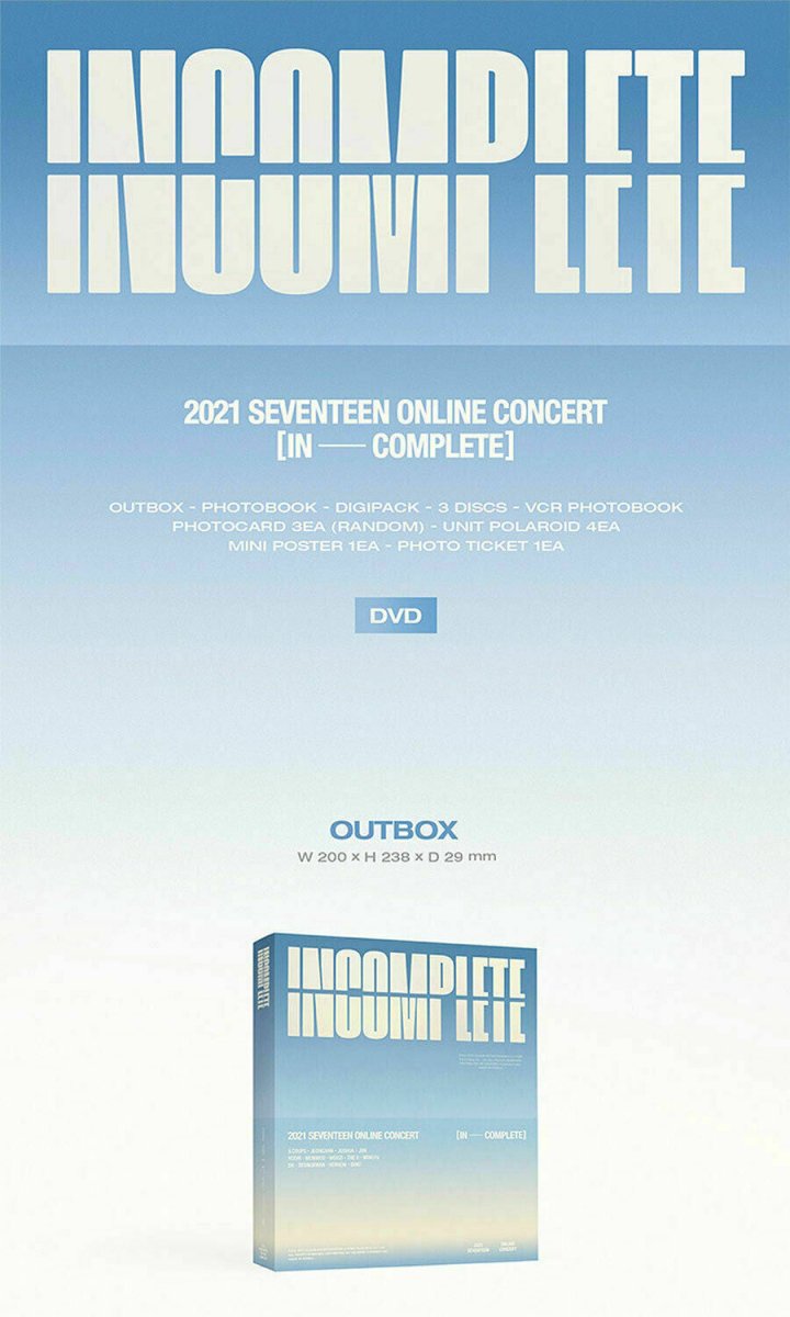 SEVENTEEN 2021 ONLINE CONCERT IN-COMPLETE DVD - K-STAR